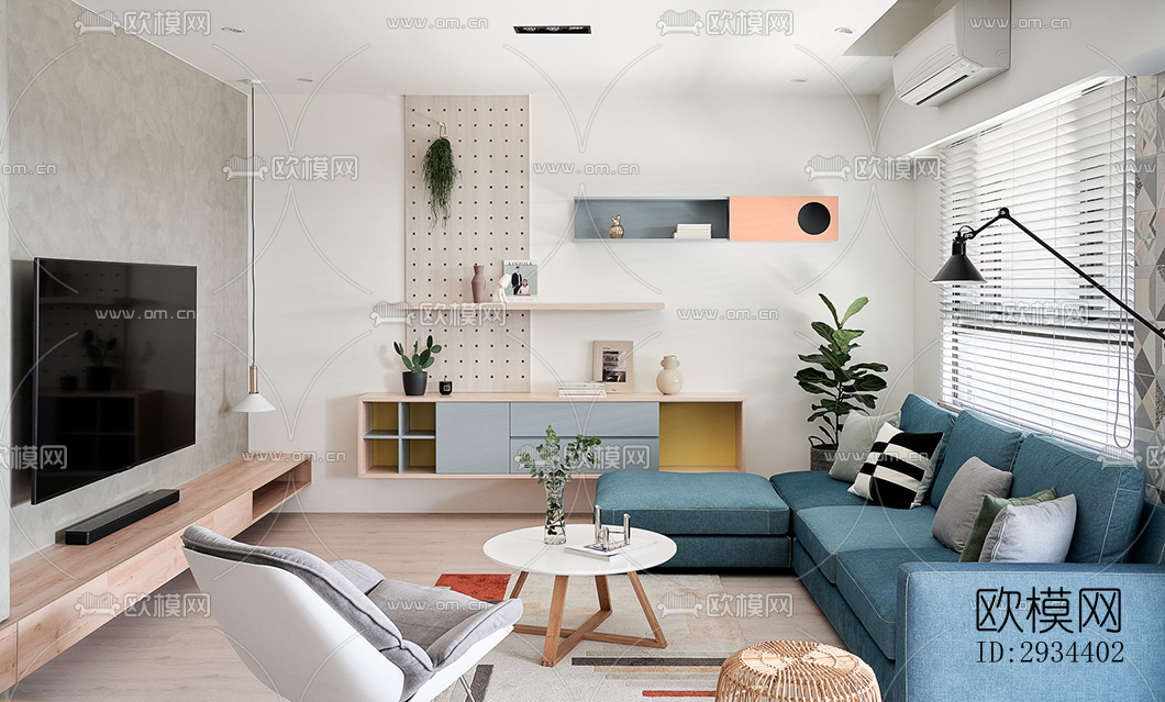 北欧平层效果图下载（渲染图17）