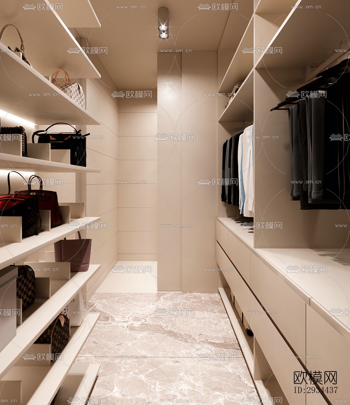 后现代平层效果图下载（渲染图11）