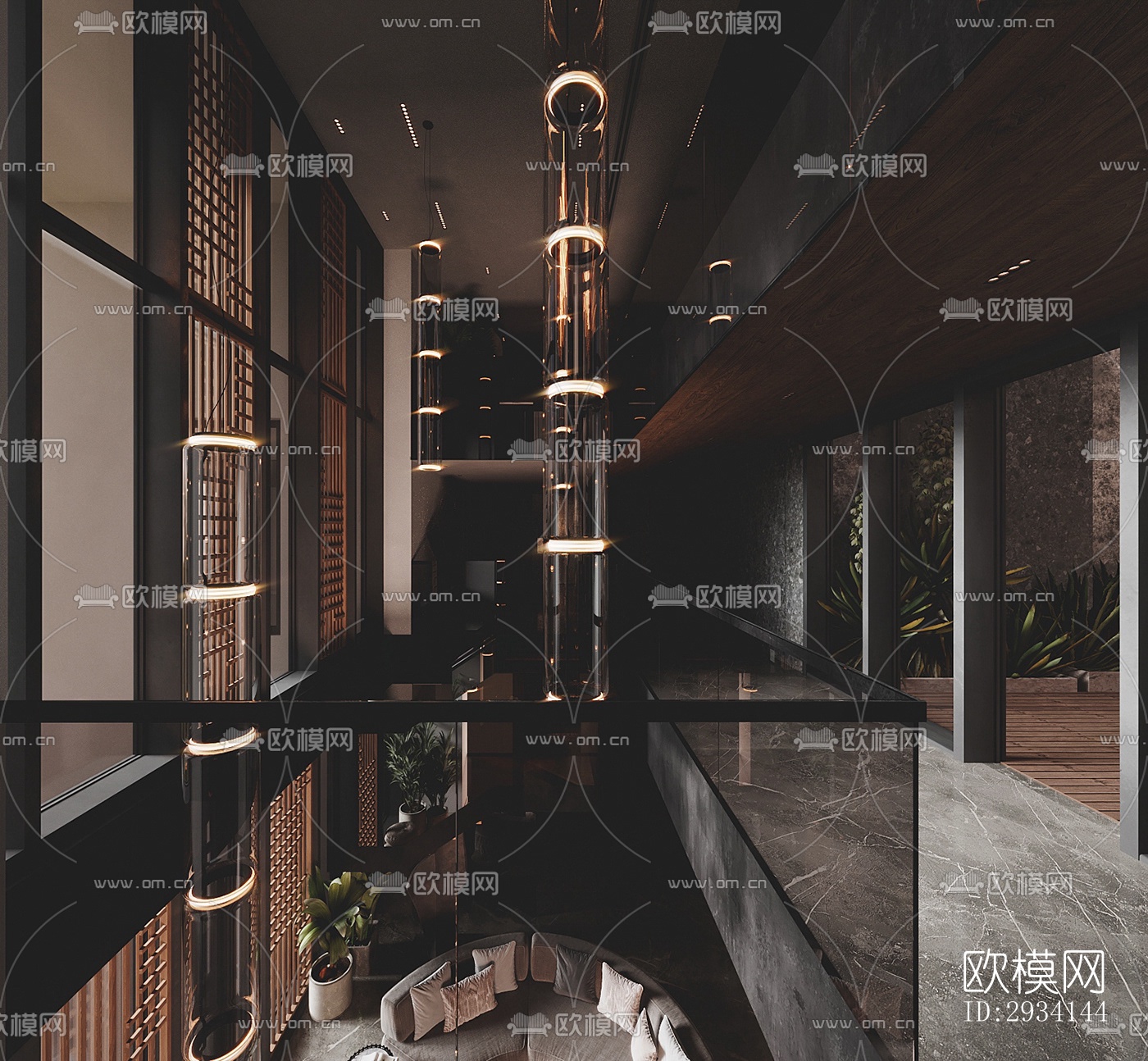 现代别墅效果图下载（渲染图6）