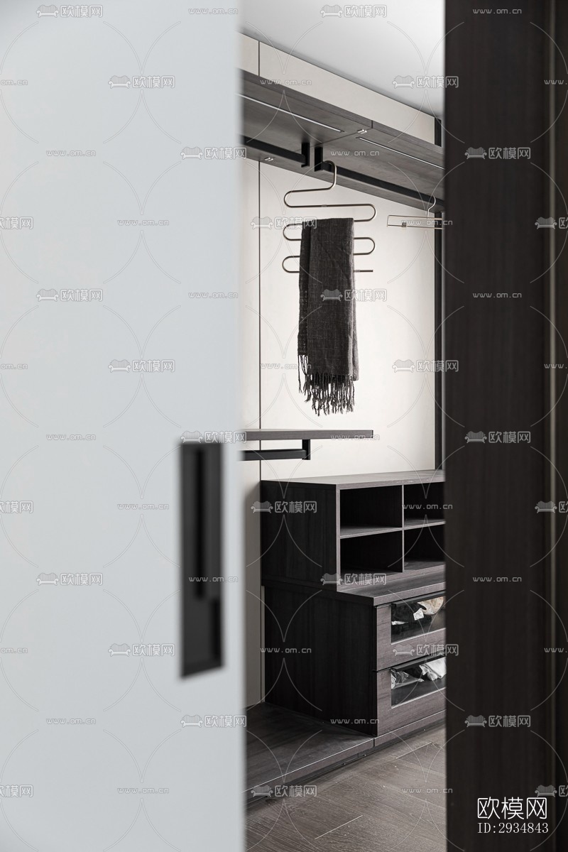 现代平层效果图下载（渲染图11）