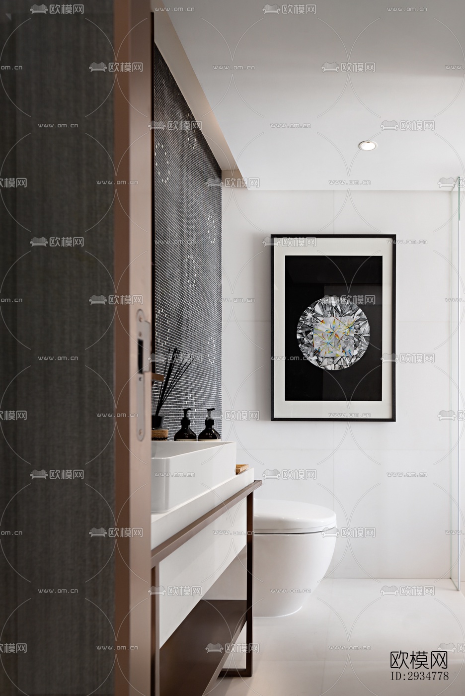 现代平层效果图下载（渲染图16）