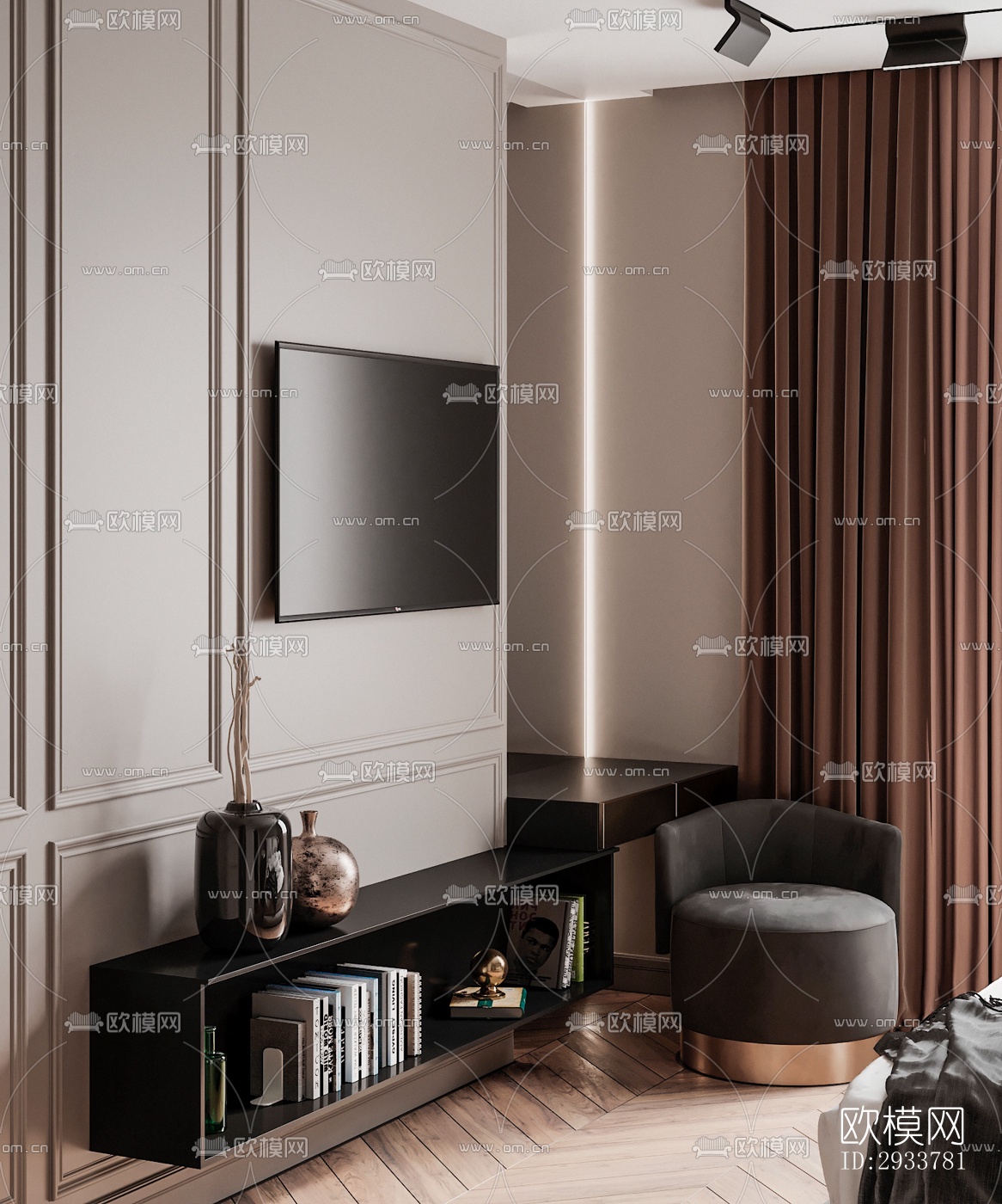 现代公寓效果图下载（渲染图16）