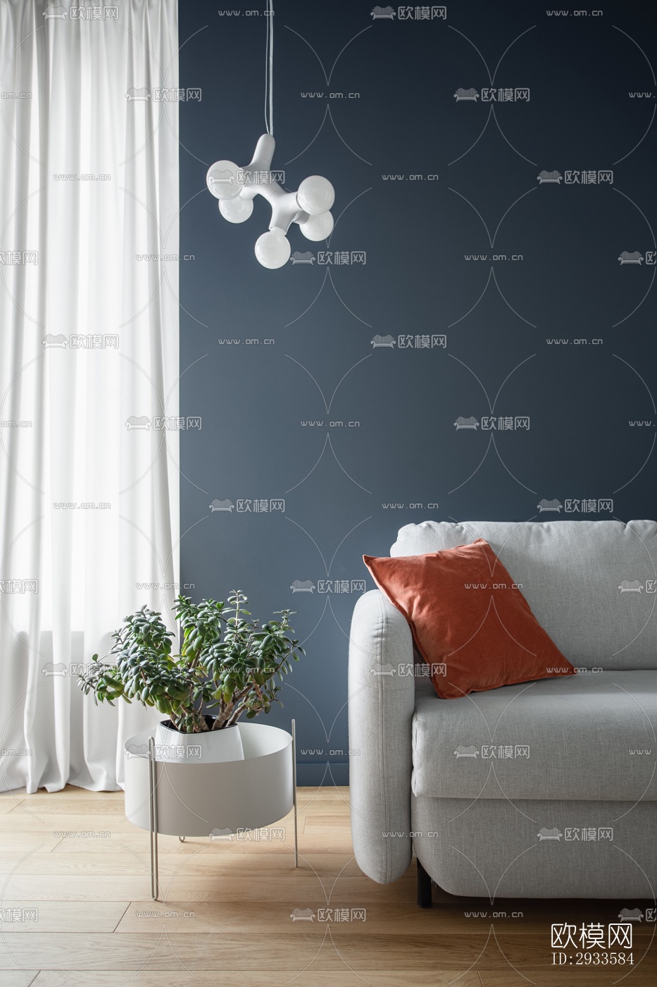 北欧公寓效果图下载（渲染图6）