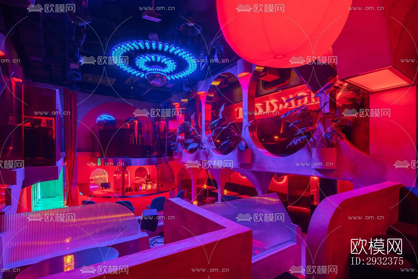 现代酒吧效果图下载（渲染图1）