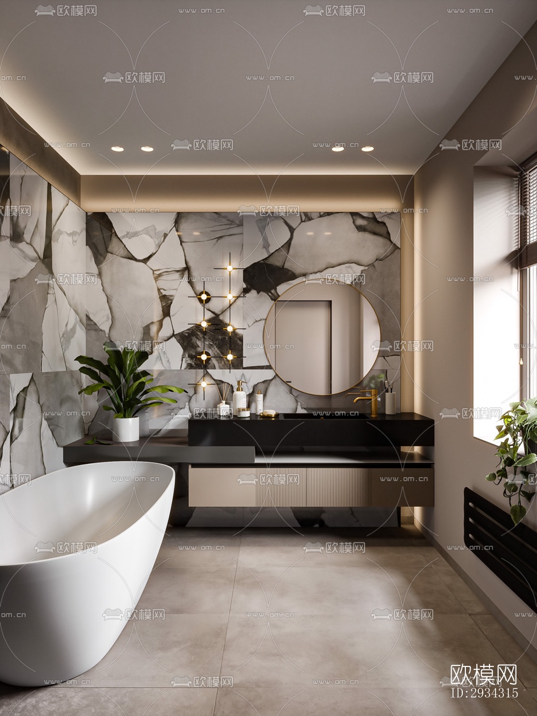 现代复式效果图下载（渲染图17）