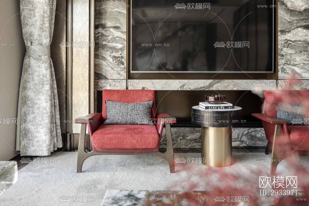 新中式别墅效果图下载（渲染图14）