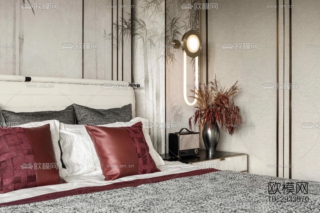 新中式别墅效果图下载（渲染图2）