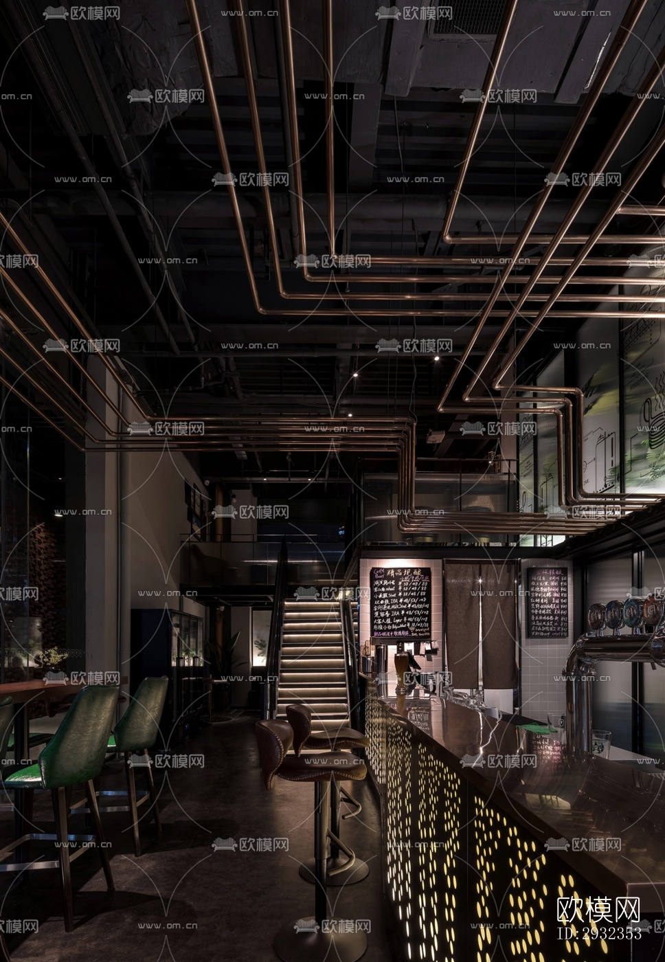 工业风酒吧效果图下载（渲染图11）
