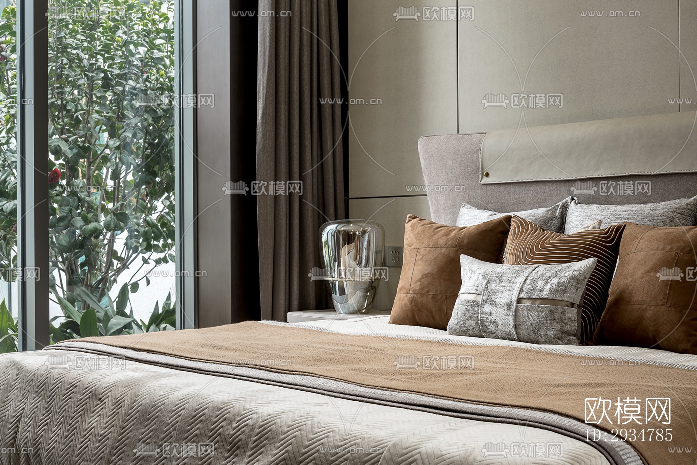 现代平层效果图下载（渲染图10）