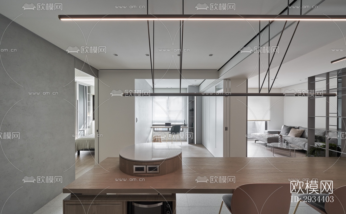 北欧平层效果图下载（渲染图8）