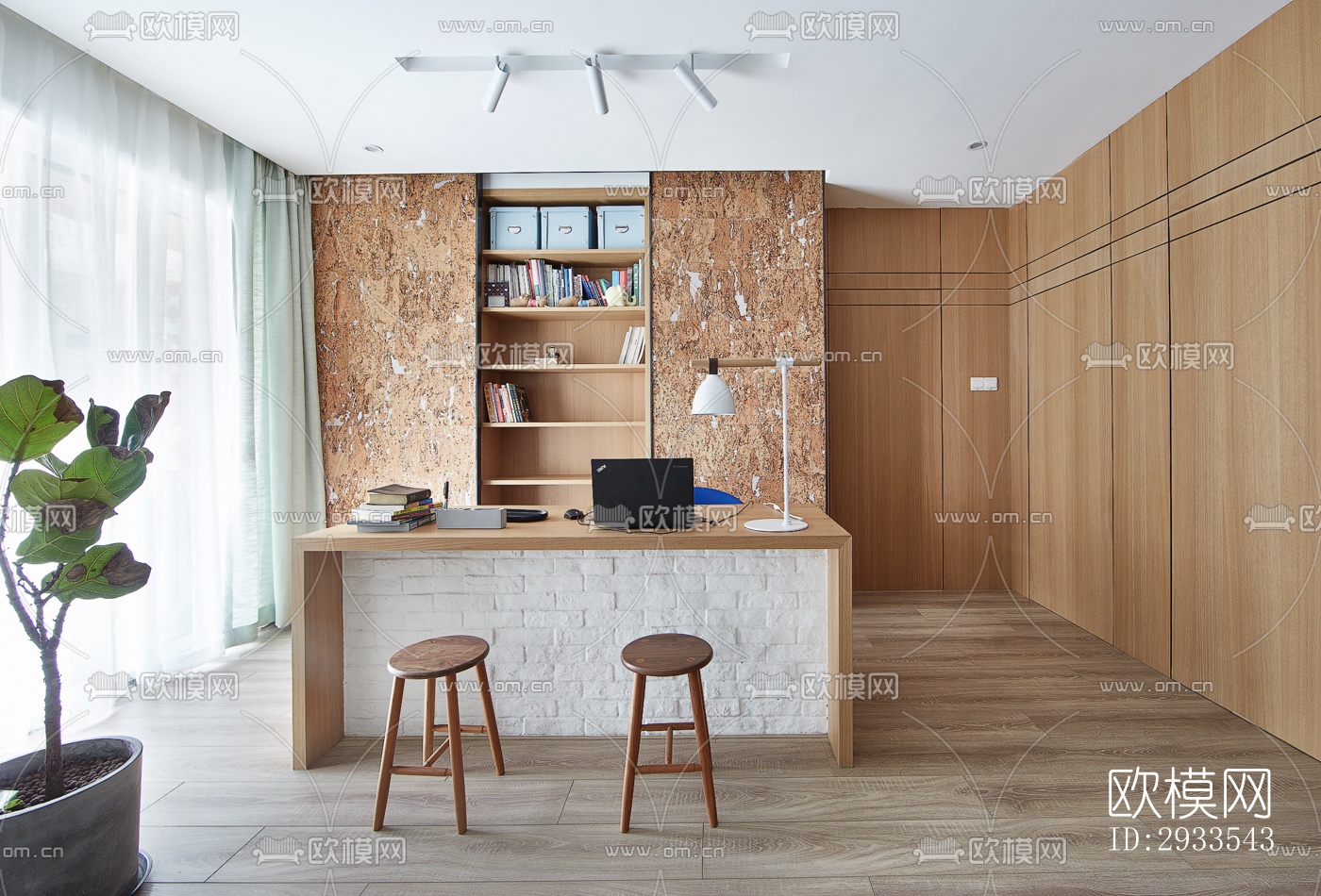 北欧公寓效果图下载（渲染图5）