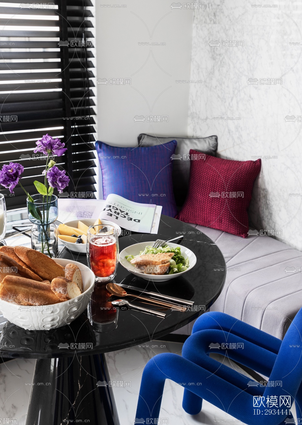 后现代平层效果图下载（渲染图16）