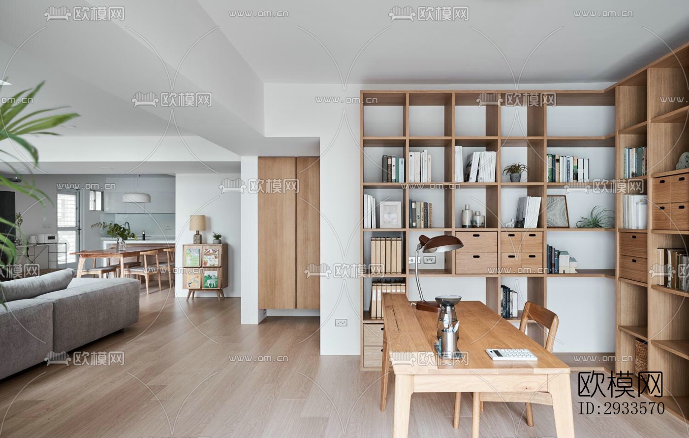 北欧公寓效果图下载（渲染图2）