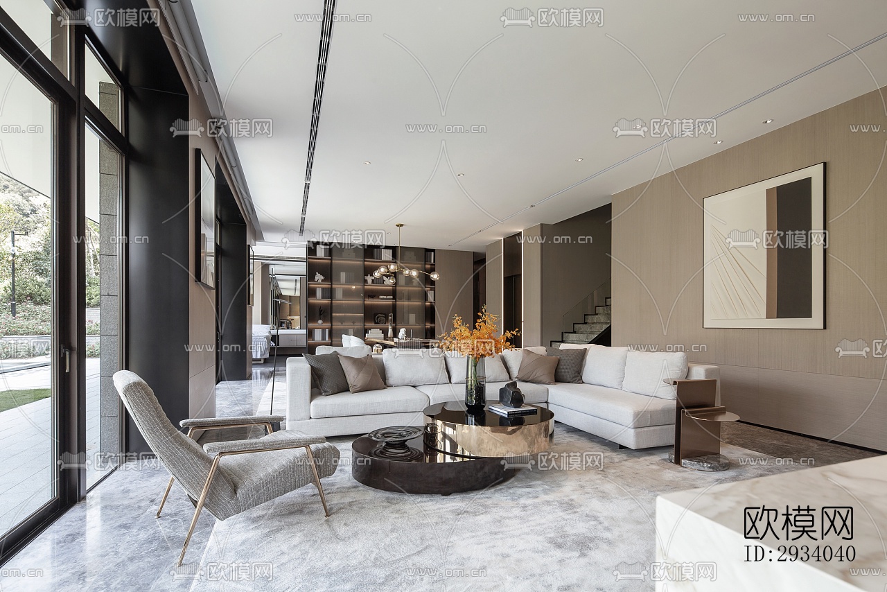 现代别墅效果图下载（渲染图13）