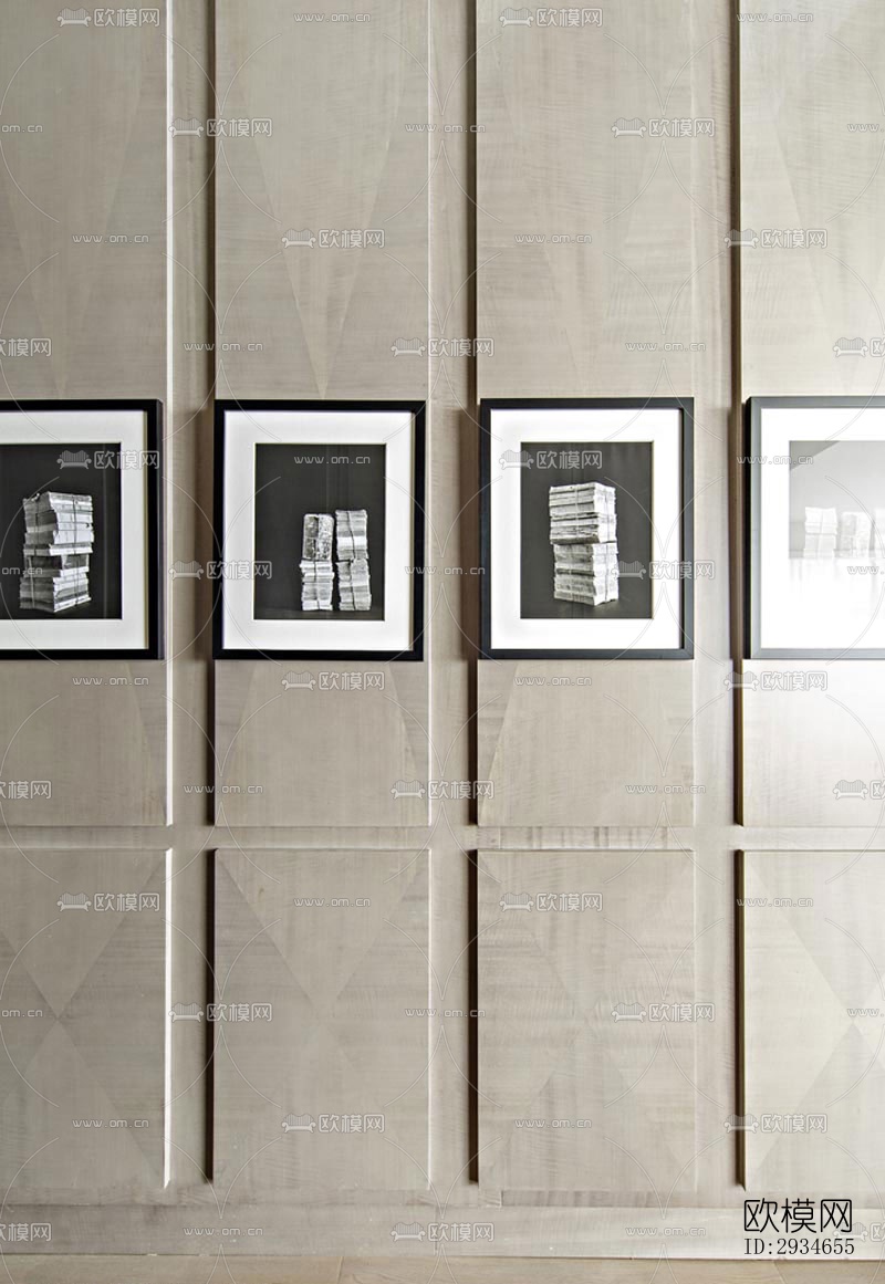 新中式平层效果图下载（渲染图2）