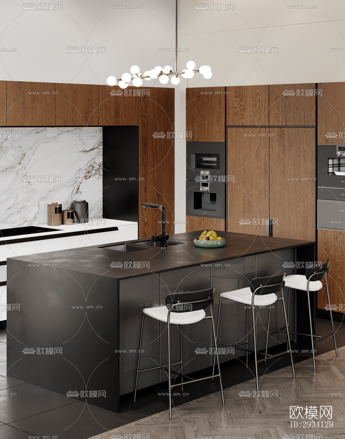 现代别墅效果图下载（渲染图3）