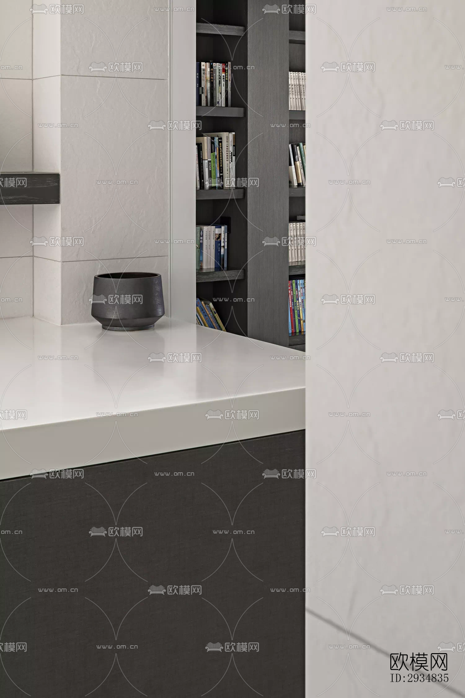 现代平层效果图下载（渲染图17）