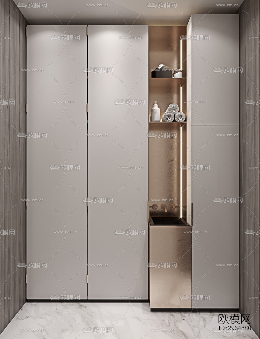 欧式平层效果图下载（渲染图17）