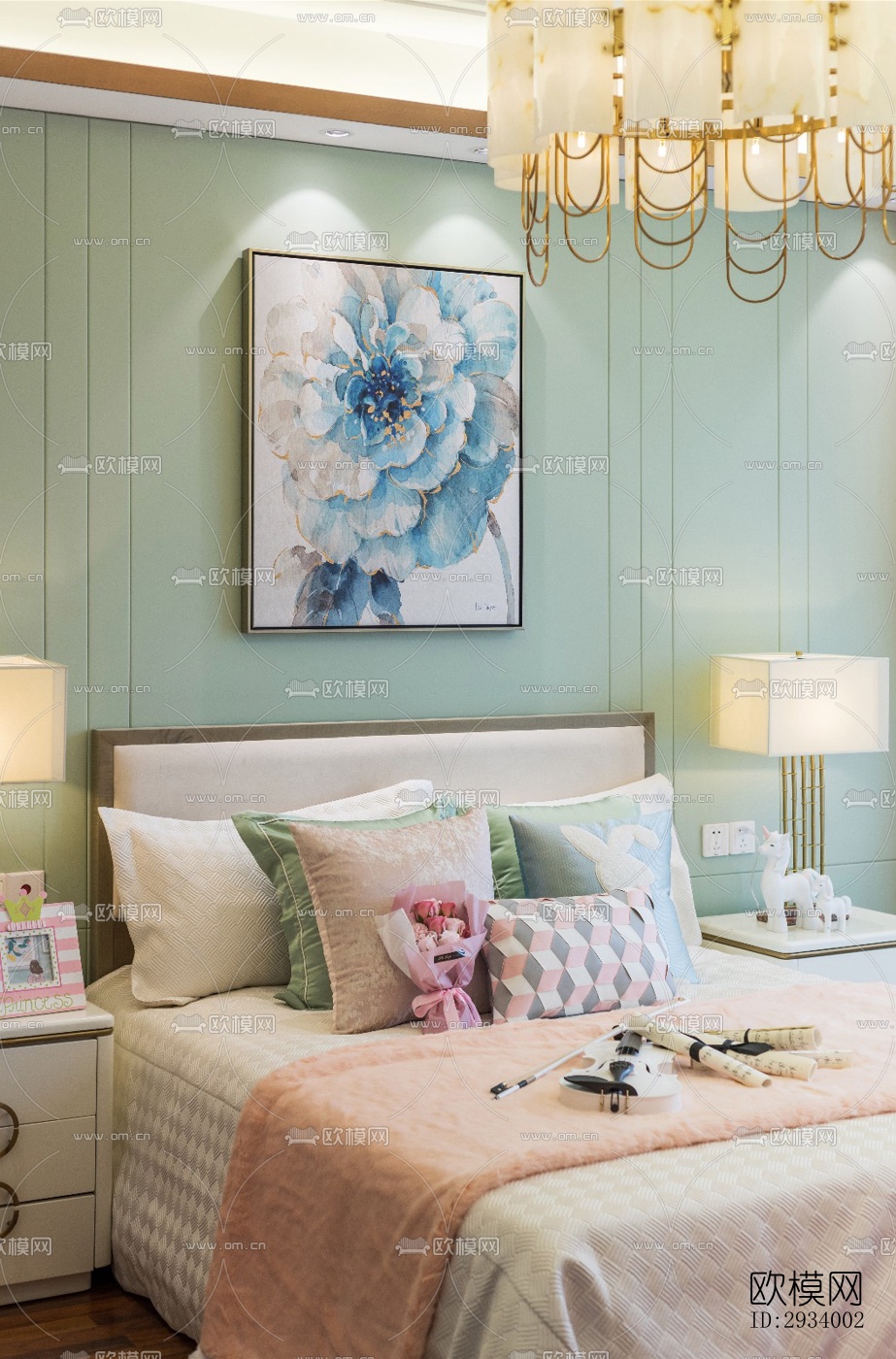 新中式别墅效果图下载（渲染图15）