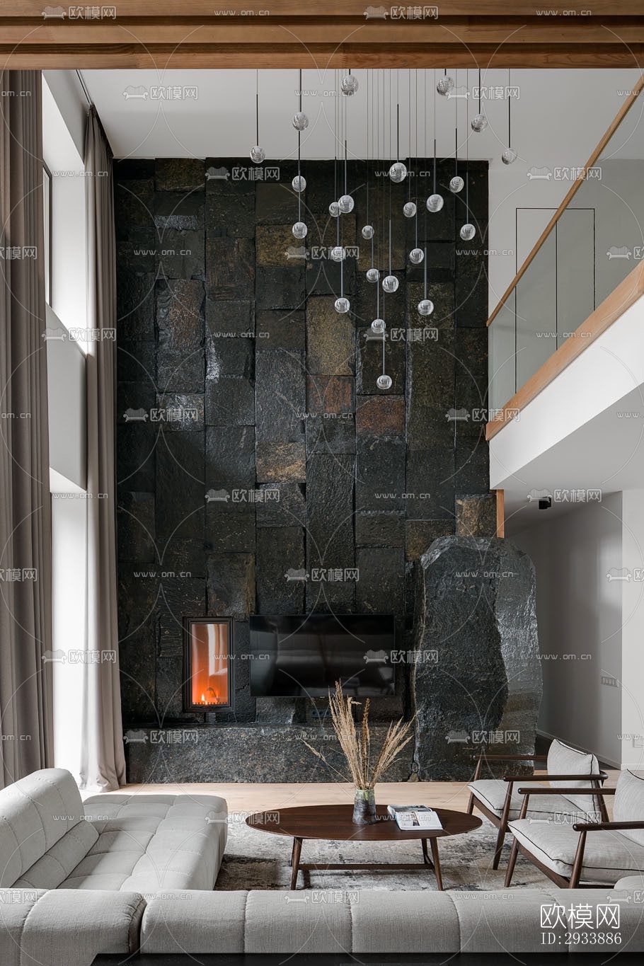 北欧别墅效果图下载（渲染图15）