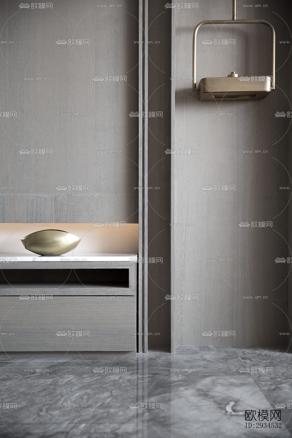 新中式平层效果图下载（渲染图11）