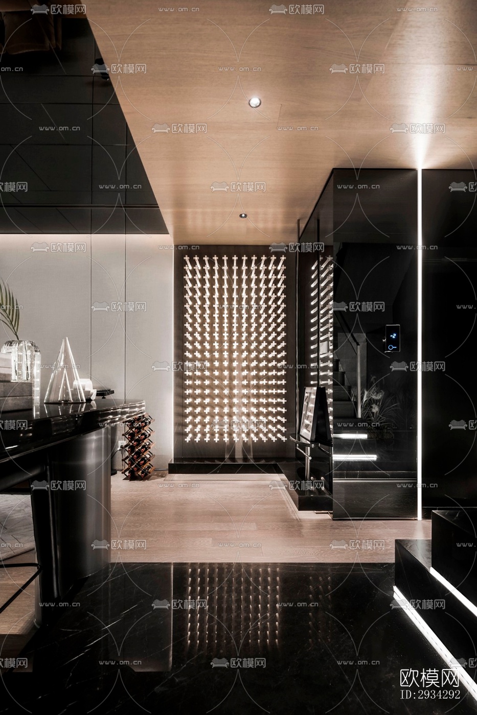 现代复式效果图下载（渲染图13）