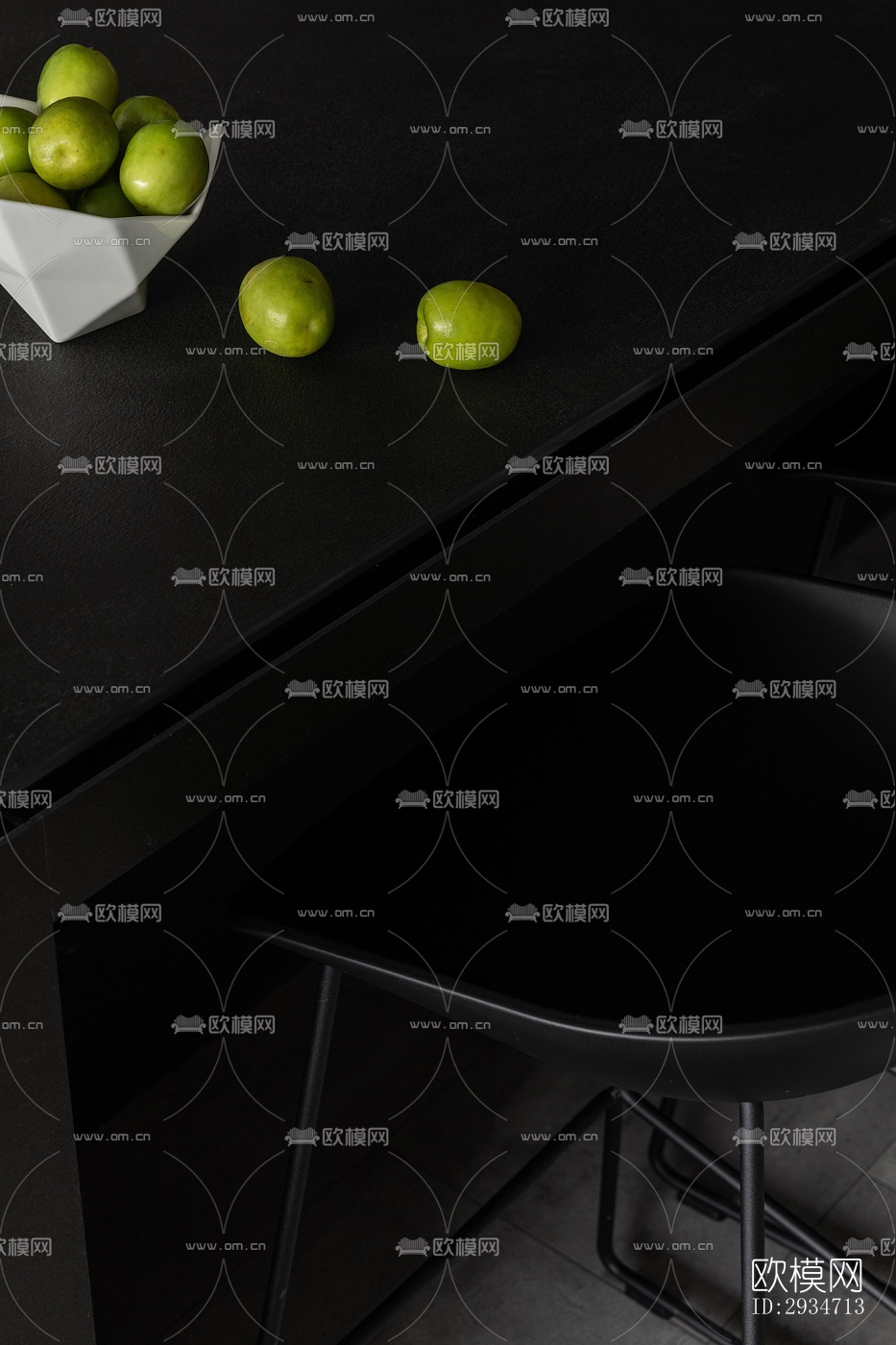 现代平层效果图下载（渲染图3）