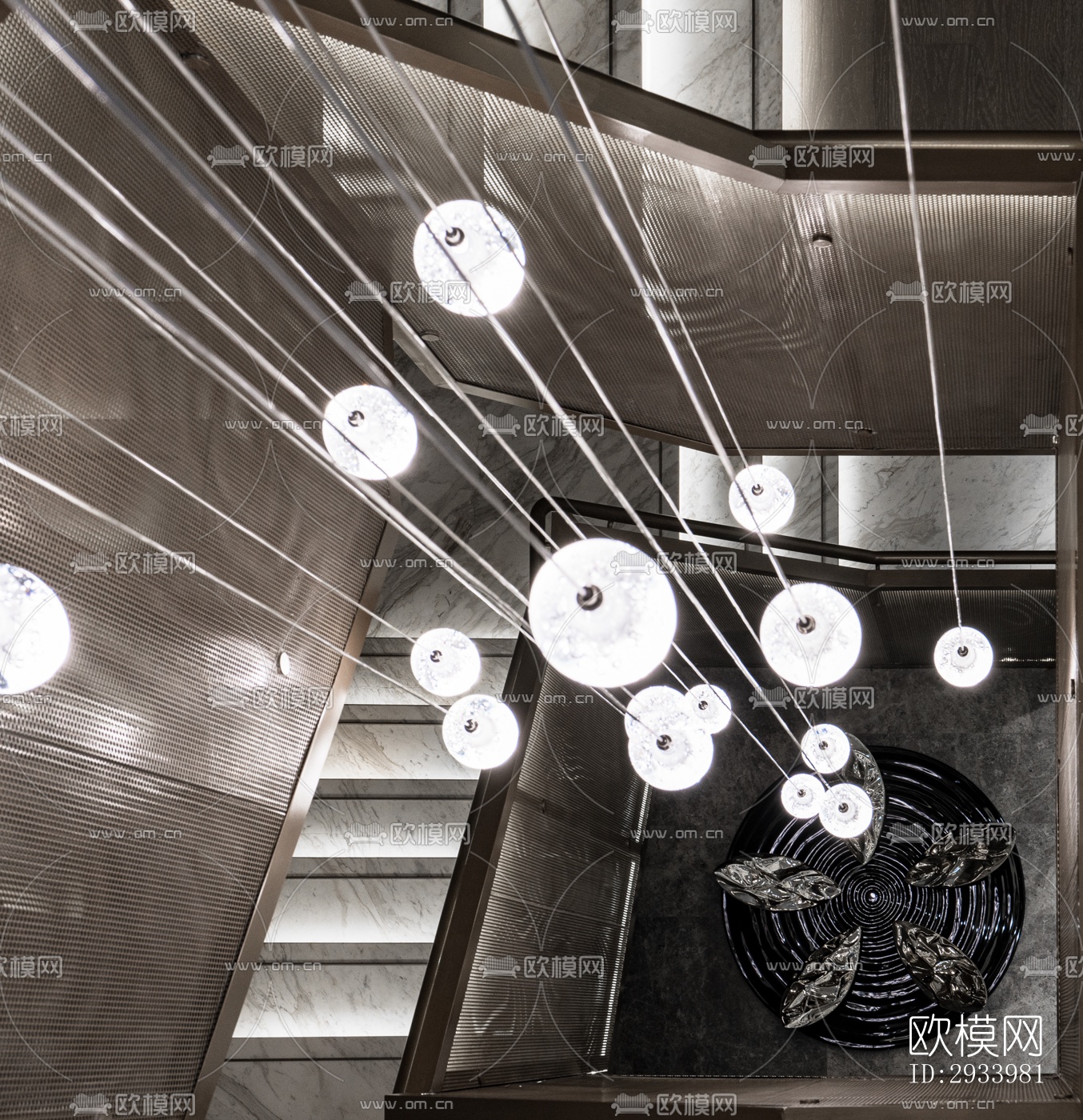 新中式别墅效果图下载（渲染图10）