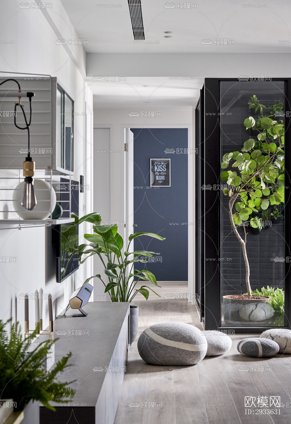 北欧公寓效果图下载（渲染图9）