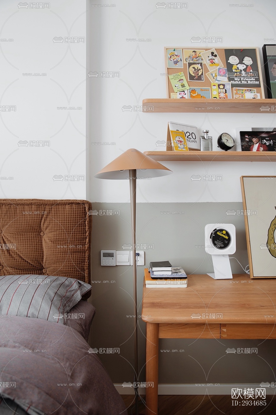 欧式平层效果图下载（渲染图7）