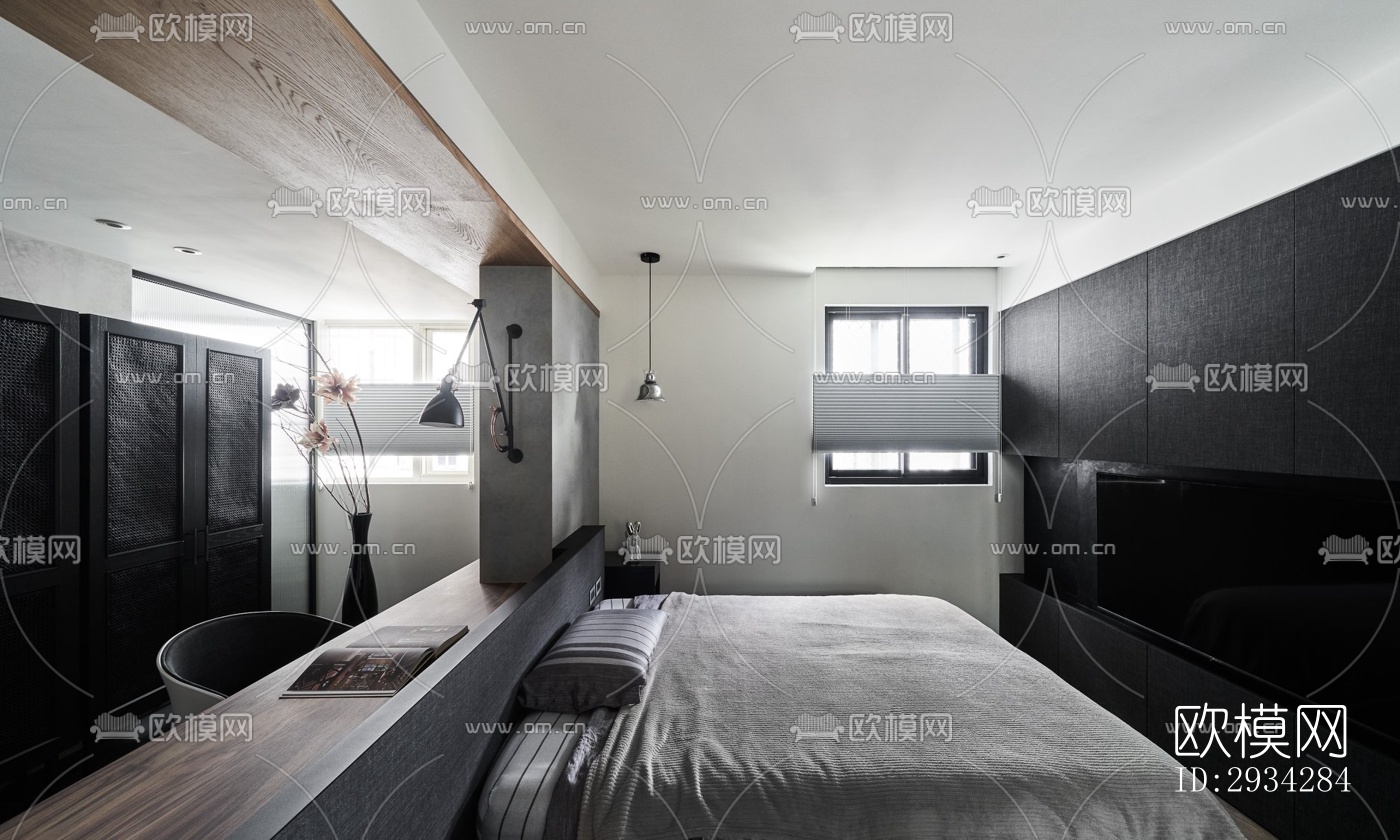 现代复式效果图下载（渲染图5）