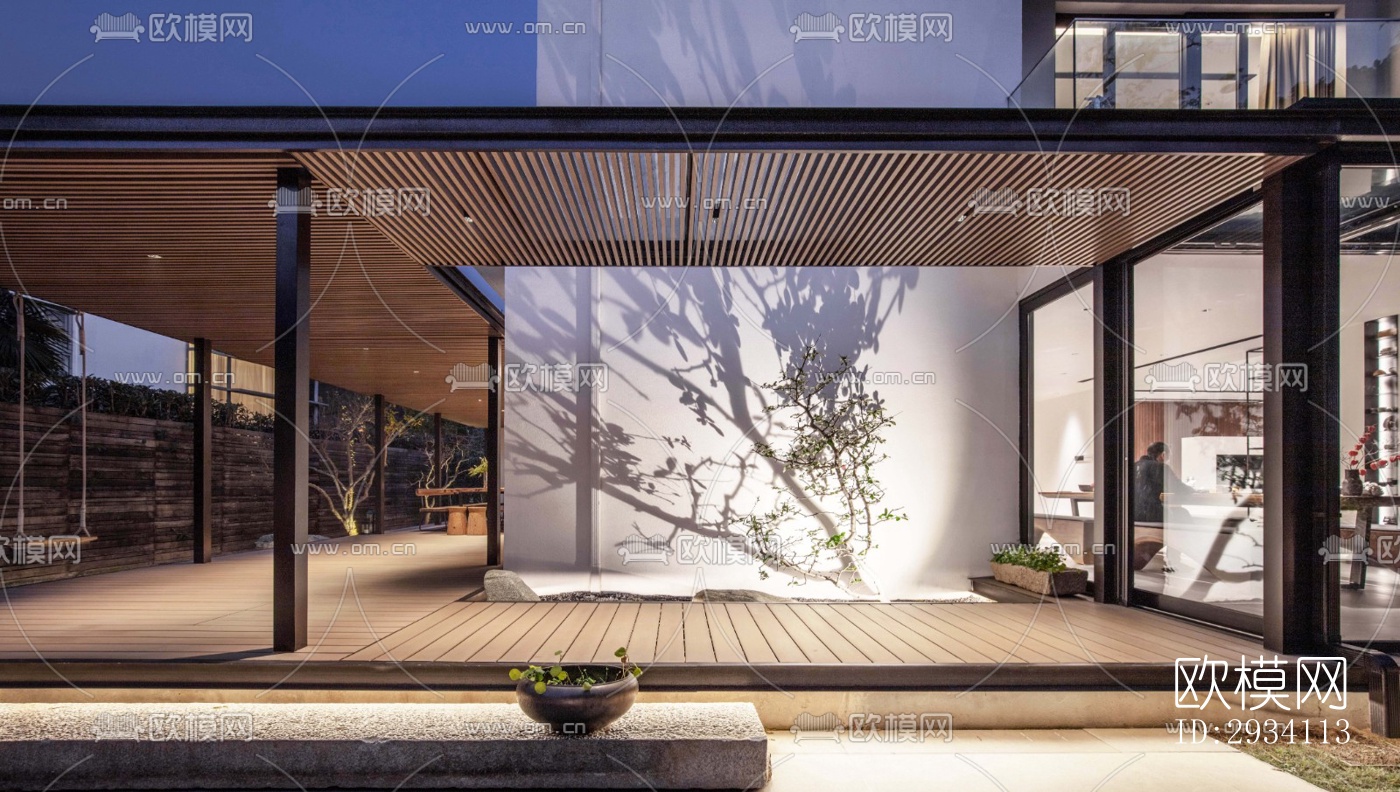 现代别墅效果图下载（渲染图8）