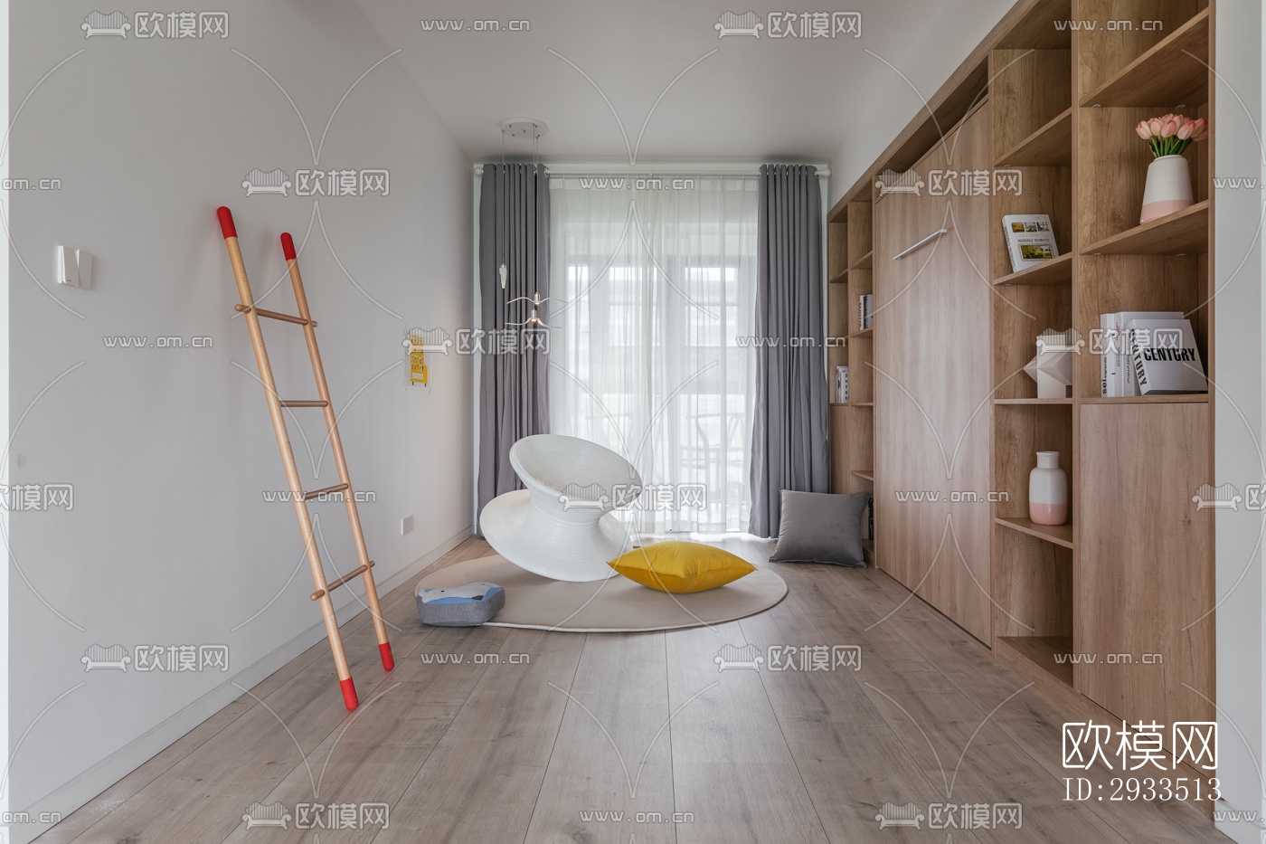 北欧公寓效果图下载（渲染图6）