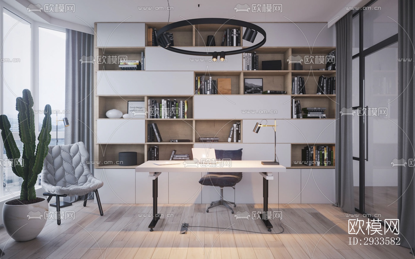 北欧公寓效果图下载（渲染图9）