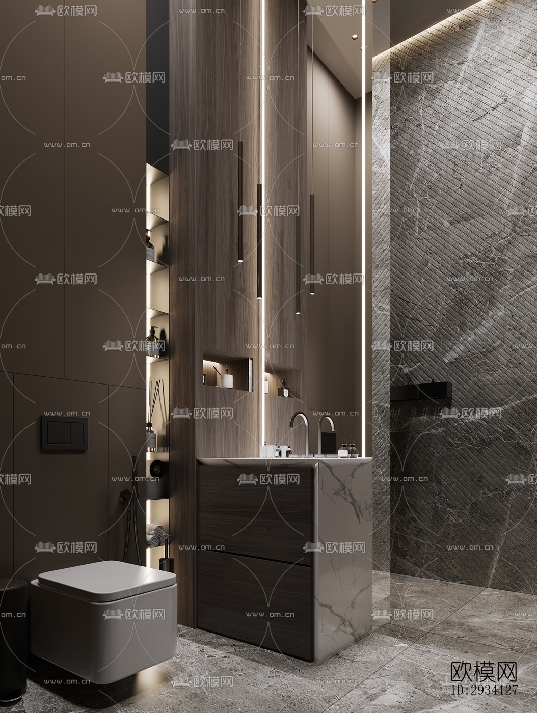 现代别墅效果图下载（渲染图14）