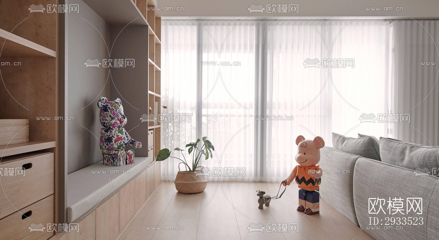 北欧公寓效果图下载（渲染图13）