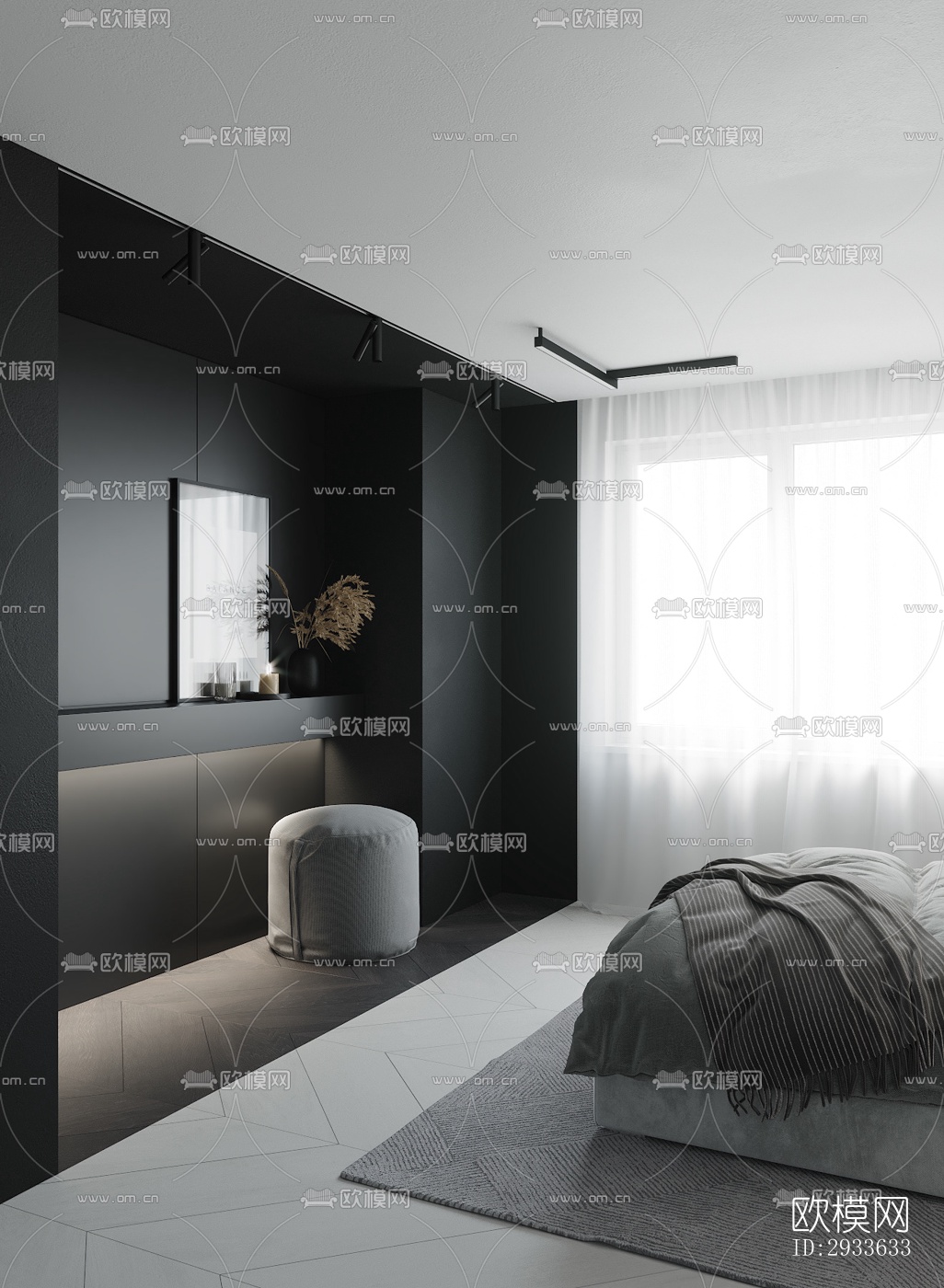 北欧公寓效果图下载（渲染图2）