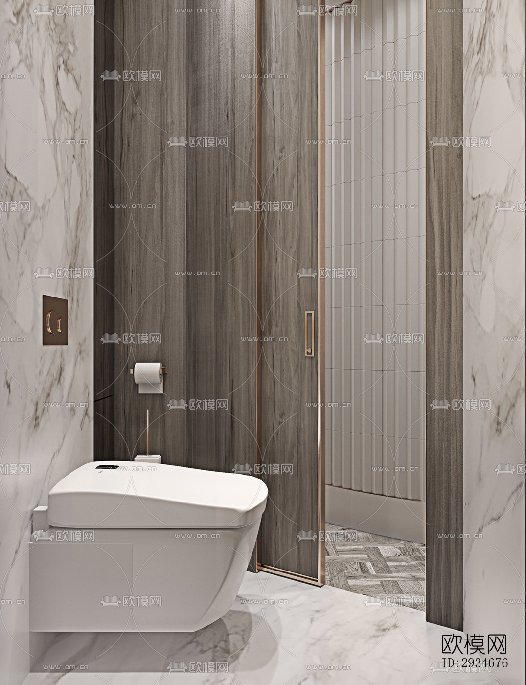 欧式平层效果图下载（渲染图1）