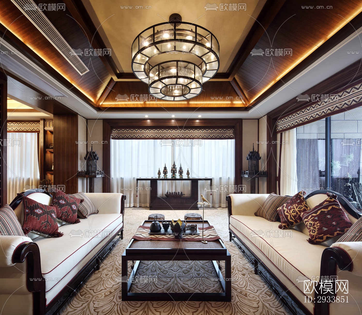 东南亚别墅效果图下载（渲染图5）