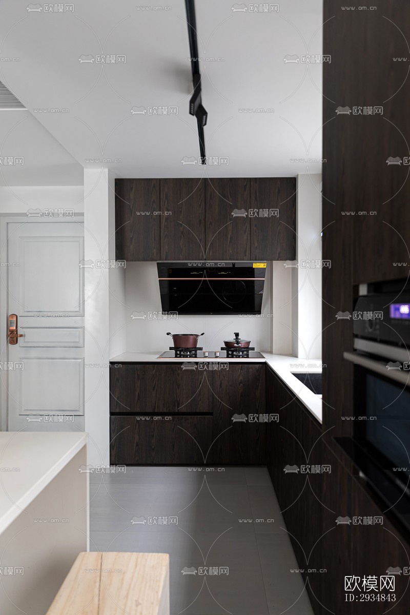 现代平层效果图下载（渲染图8）