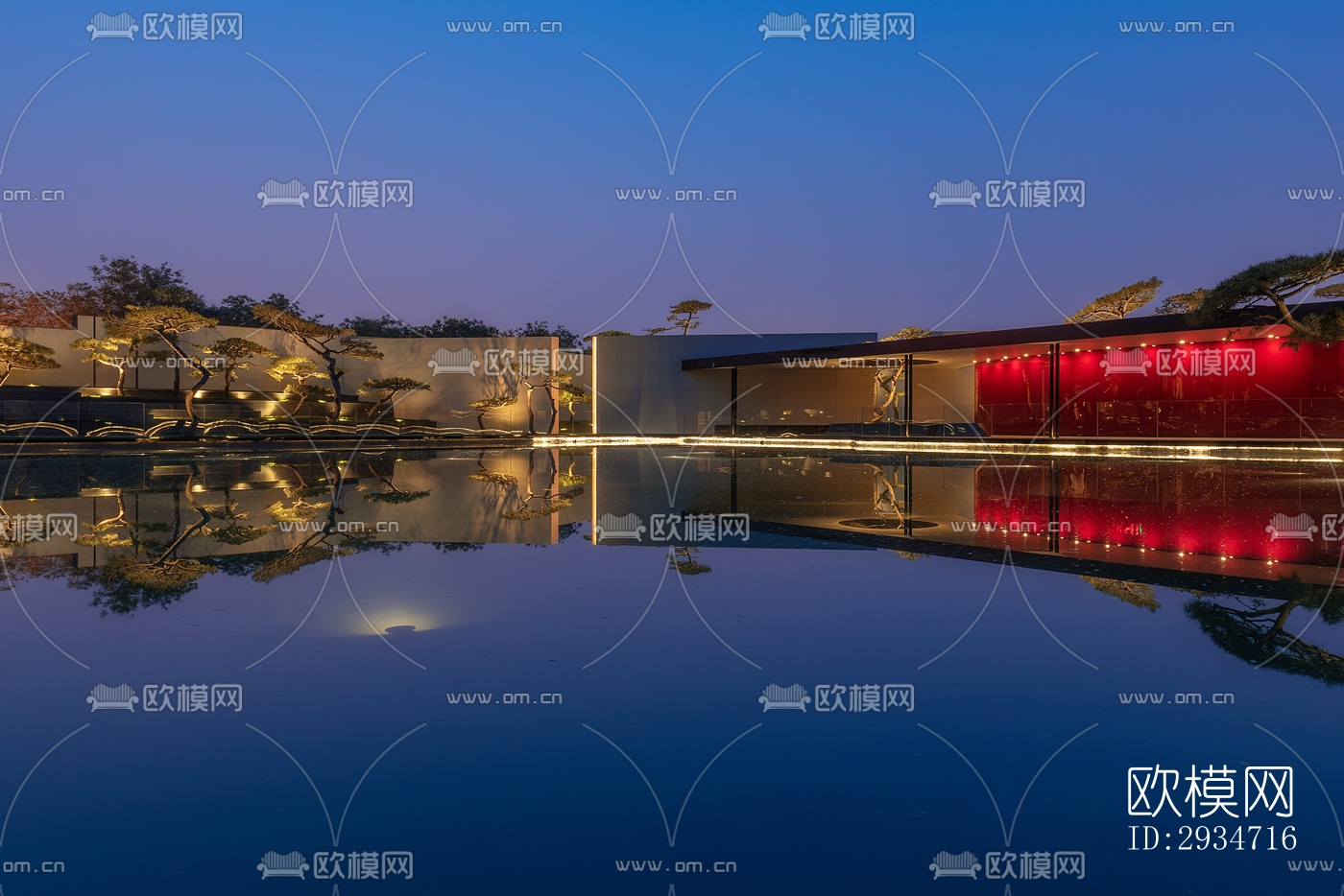 现代平层效果图下载（渲染图12）