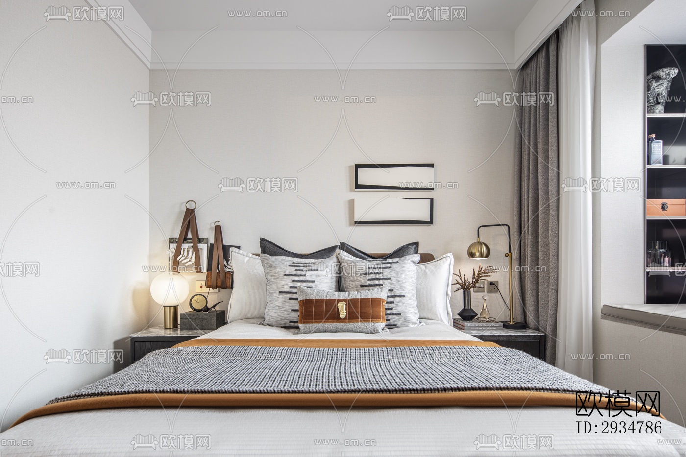 现代平层效果图下载（渲染图5）