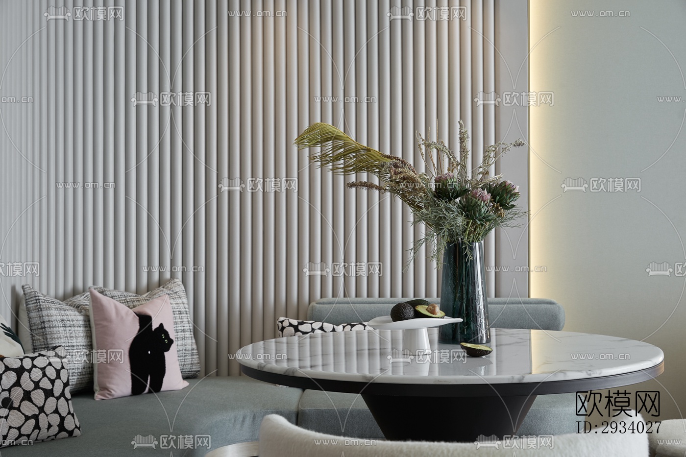 新中式别墅效果图下载（渲染图14）