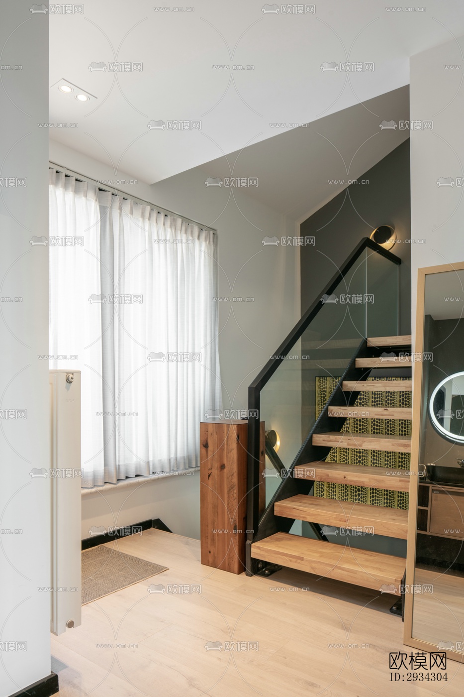 现代复式效果图下载（渲染图13）