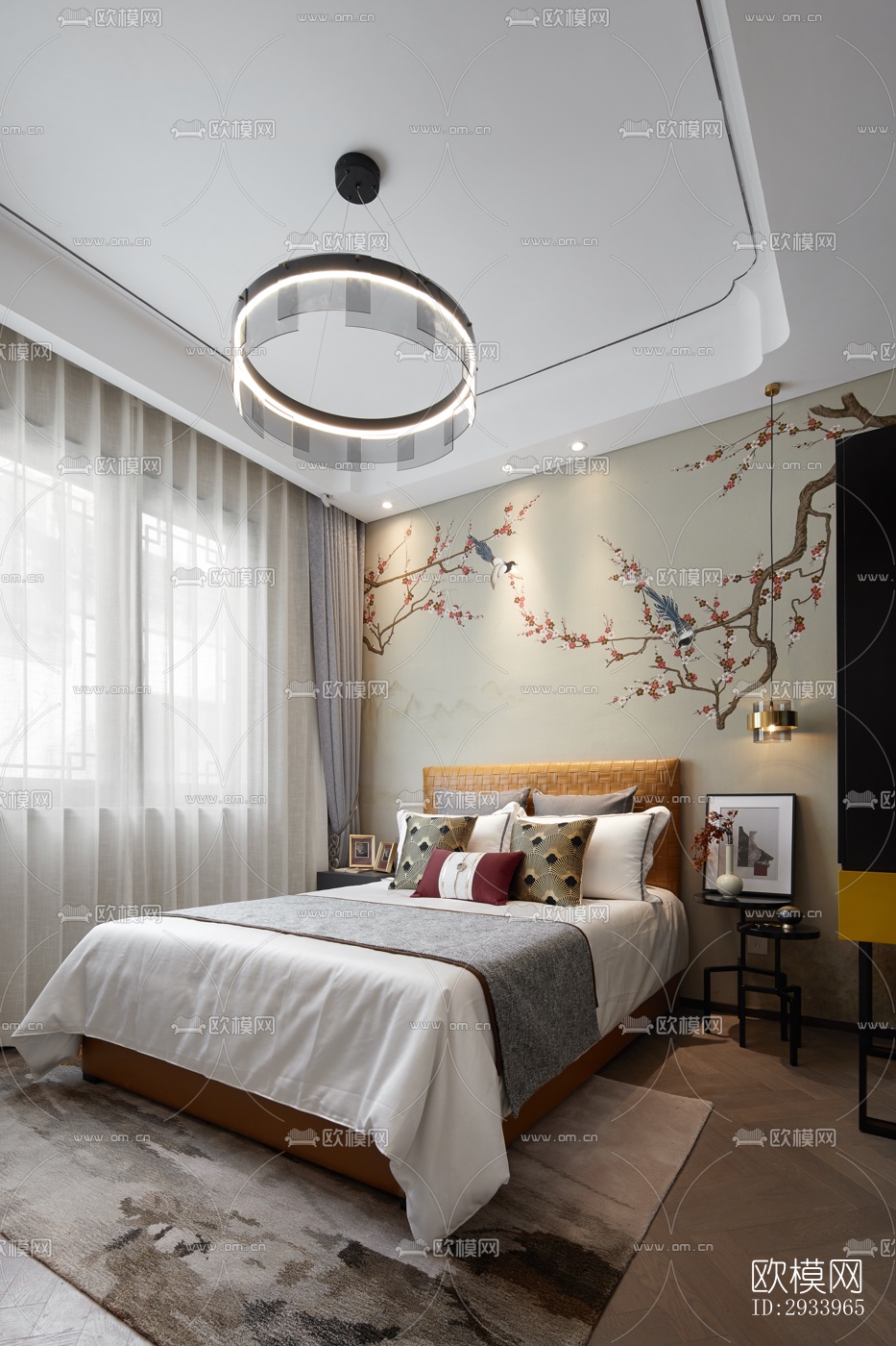 新中式别墅效果图下载（渲染图17）