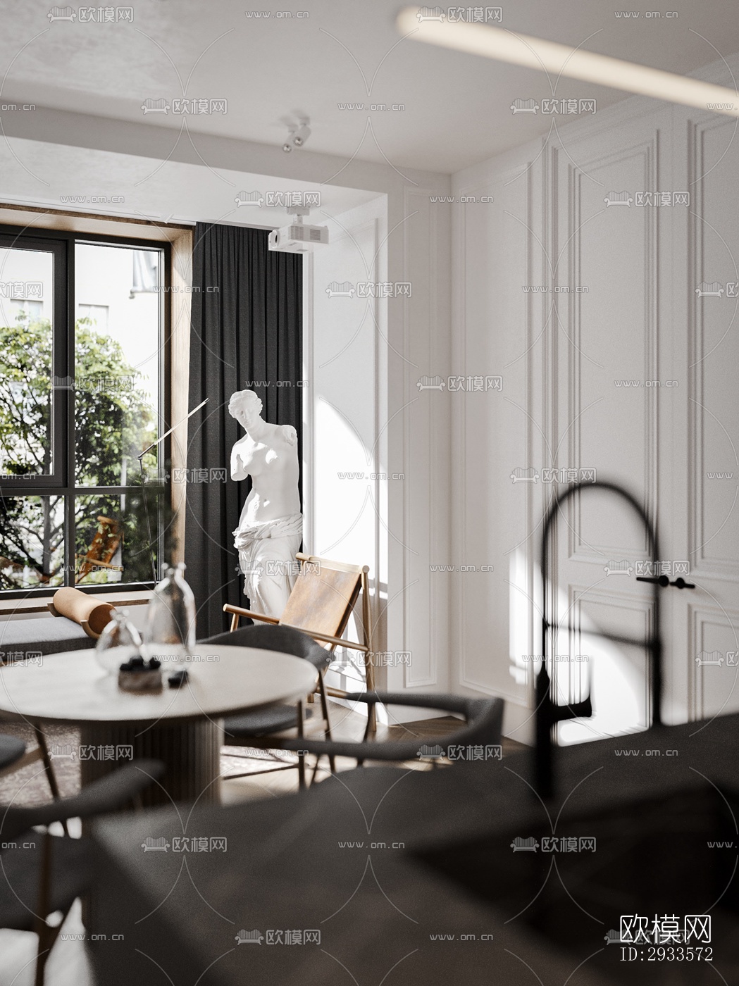 北欧公寓效果图下载（渲染图9）