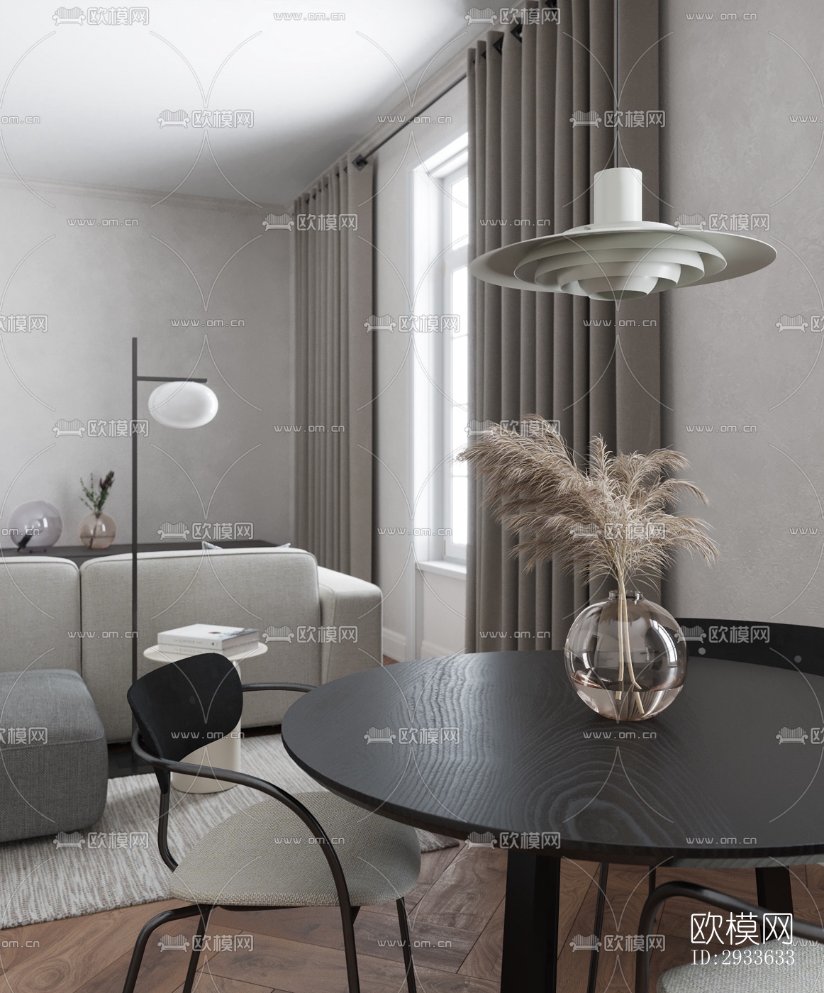 北欧公寓效果图下载（渲染图11）