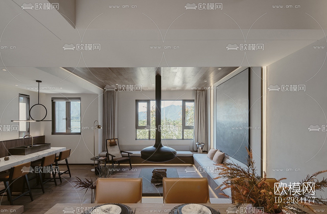 北欧复式效果图下载（渲染图14）