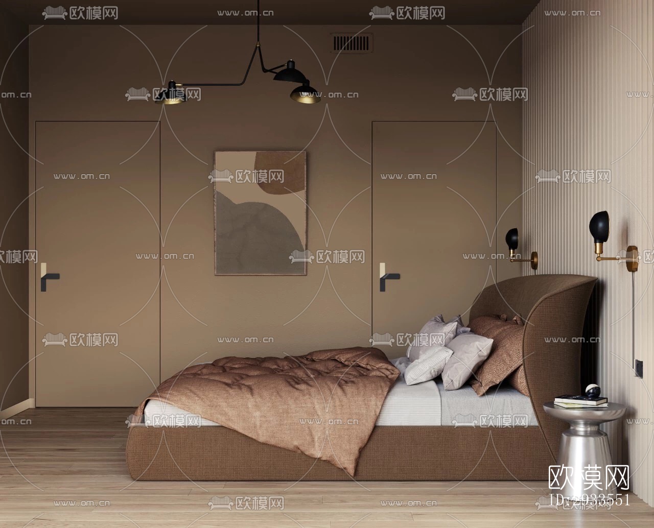 北欧公寓效果图下载（渲染图7）