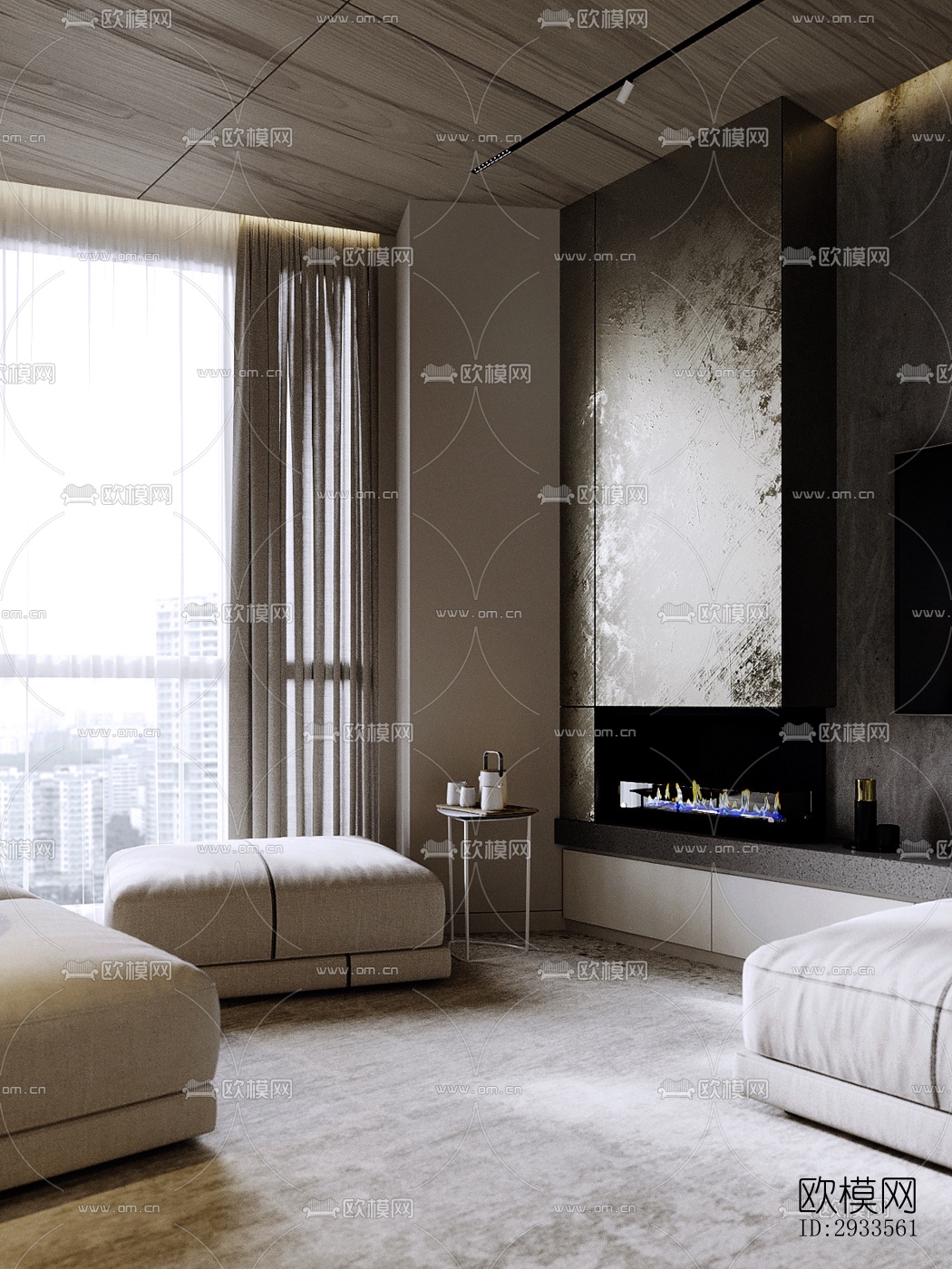 北欧公寓效果图下载（渲染图6）